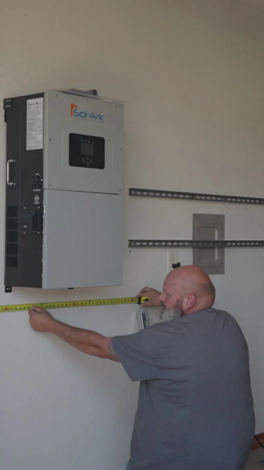 Installer measuring for a battery system